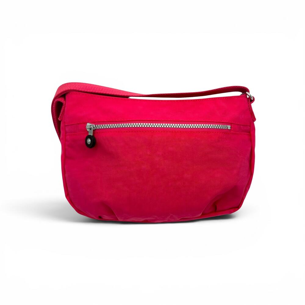 Kipling Medium Syro Canvas Crossbody Bag Hot Pink Nylon Travel Purse HB3819-688 - Picture 6 of 13
